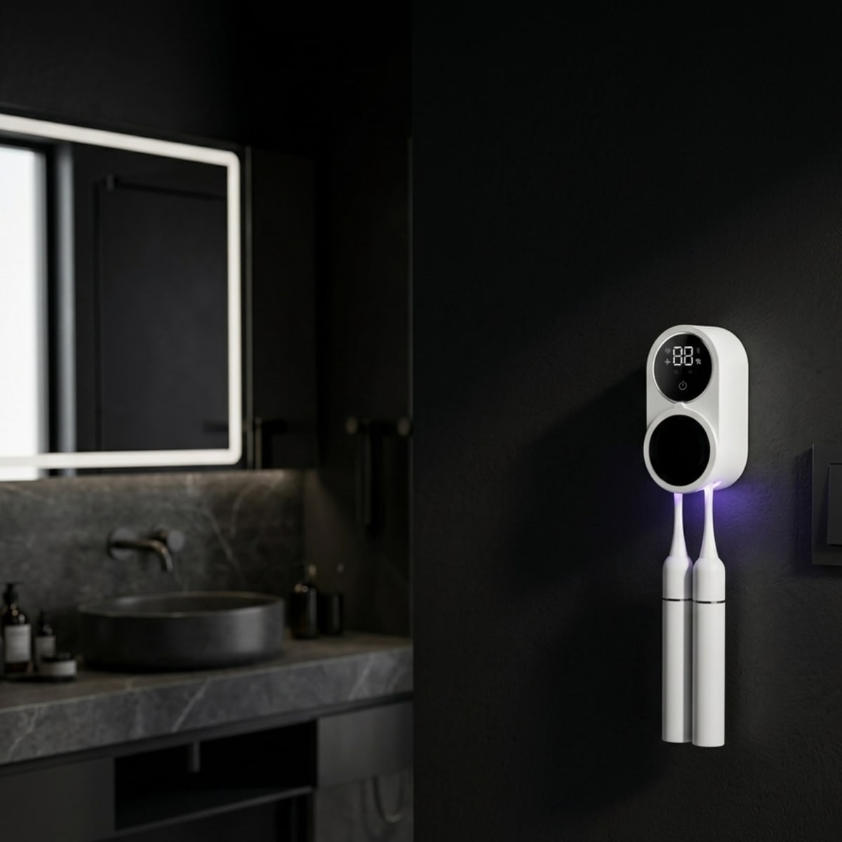 Portable UV Toothbrush Sanitizer