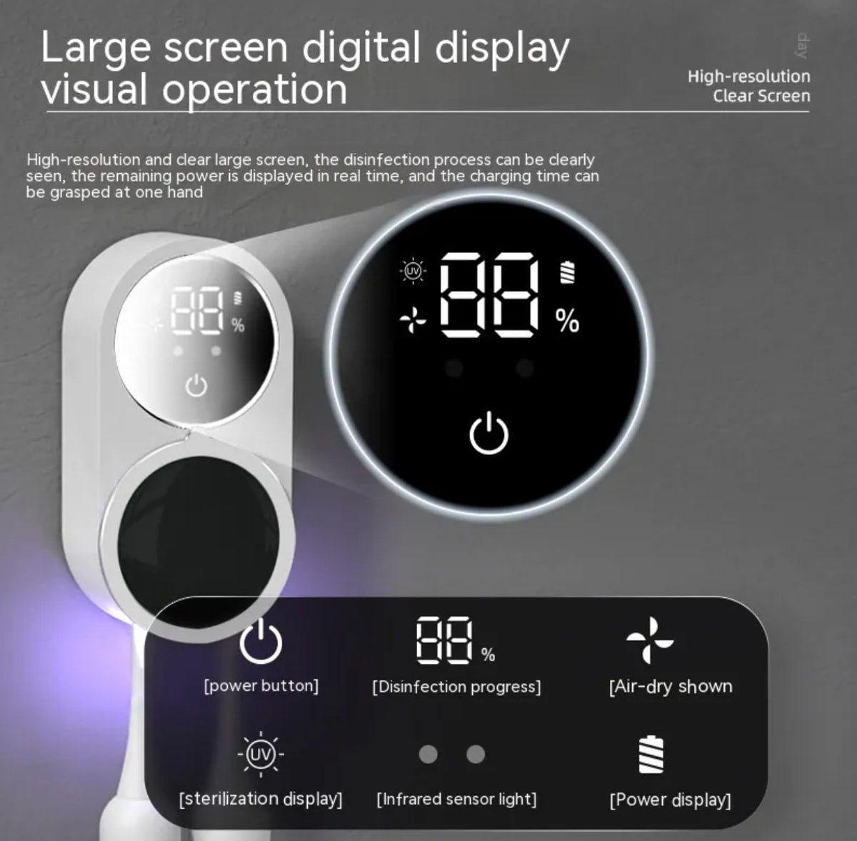 Portable UV Toothbrush Sanitizer, view 5